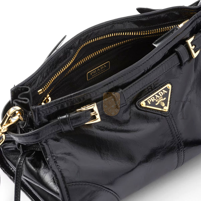 PRADA BONNIE SMALL LEATHER SHOULDER BAG 1BH215 (26*14*12cm) PRADA BONNIE SMALL LEATHER SHOULDER BAG 1BH215 (26*14*12cm)